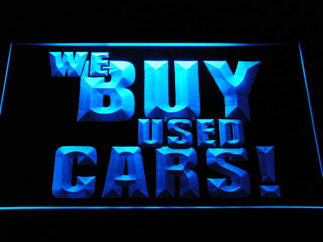 We Buy Used Cars Display Shop Advertising Lure Neon Light Sign